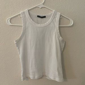 White high neck Brandy Melville tank